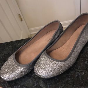 Style&Co. silver glitter flats